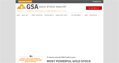 Desktop Screenshot of goldstockanalyst.com